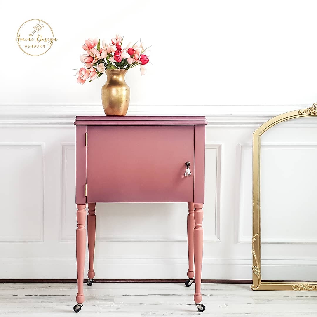 Accent Table in Peachy Keen