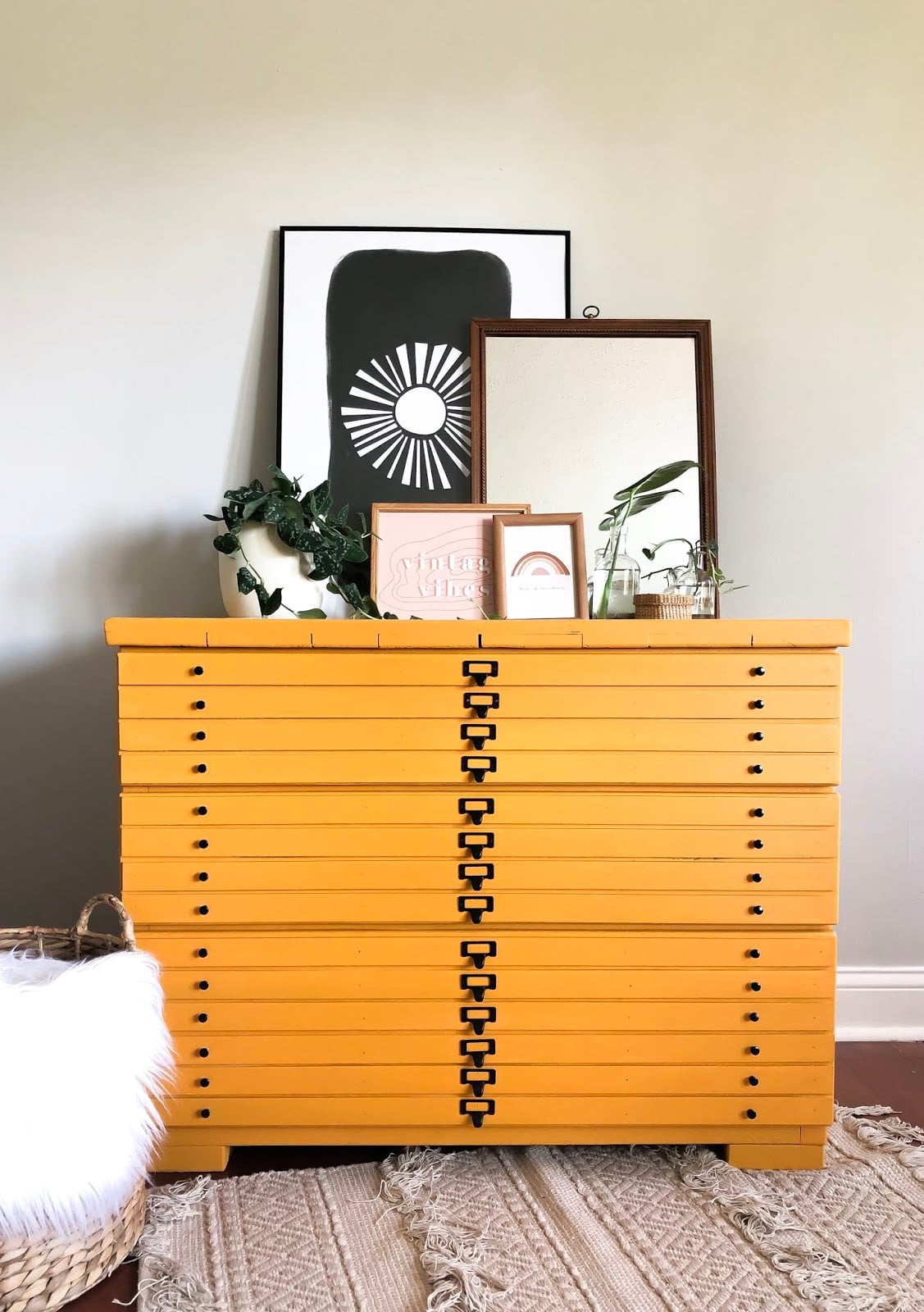 Architects Cabinet in Fresh Mustard