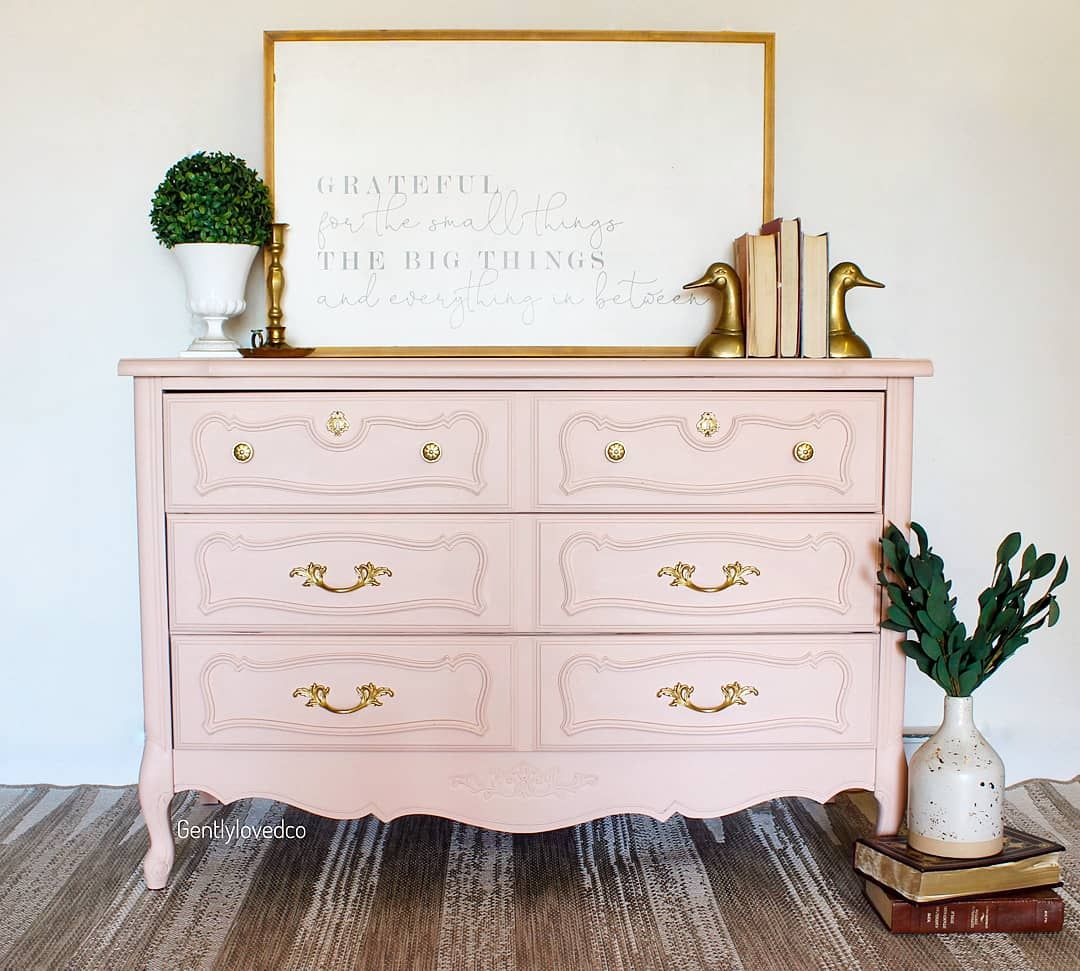 Top 10 paint colors from Country Chic Paint - Ooh La La - Curvy Feminine Dresser in Ooh La La with Gold Hardware