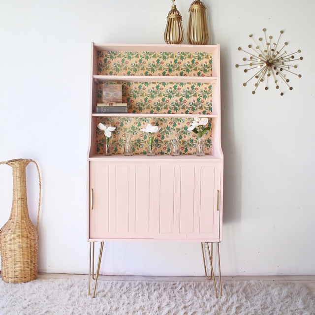 Mid-Century Modern Storage Cabinet in Ooh La La