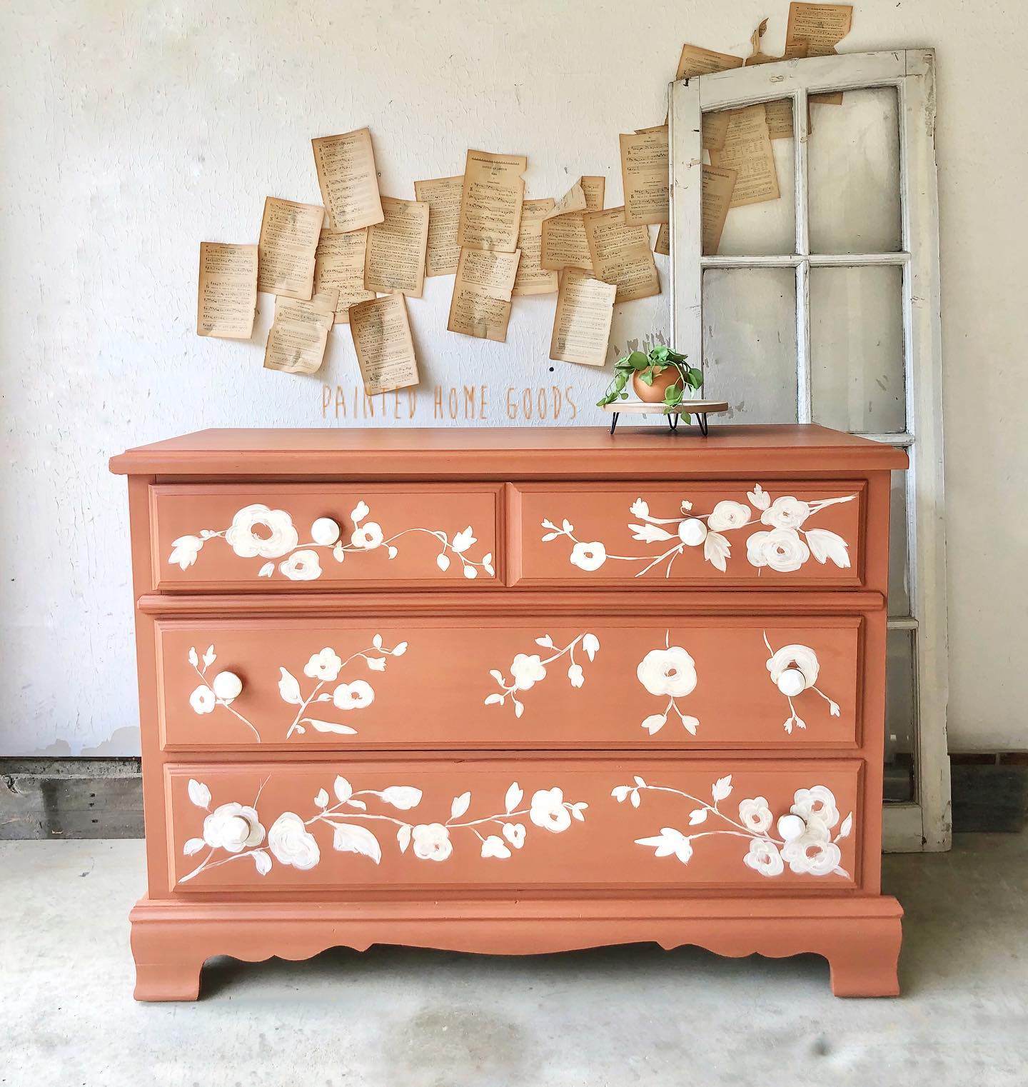 Floral Dresser in Peachy Keen