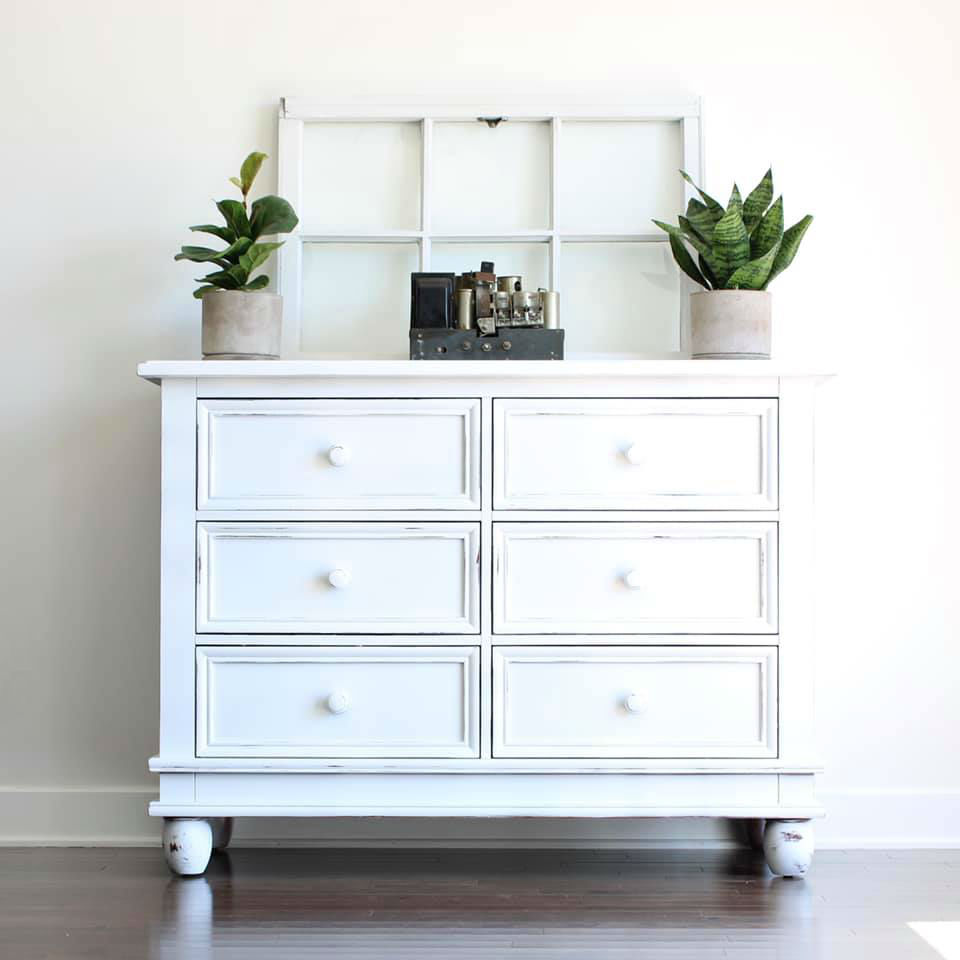 Top 10 paint colors from Country Chic Paint - Six Drawer Storage Cabinet in Simplicity