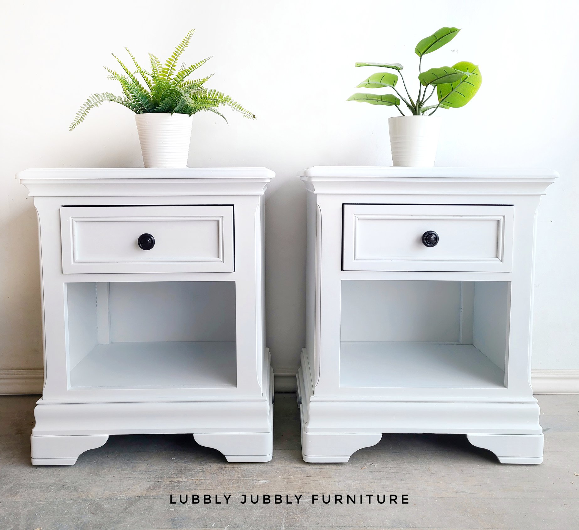 Pair of Accent Tables in Simplicity with Clear Coat