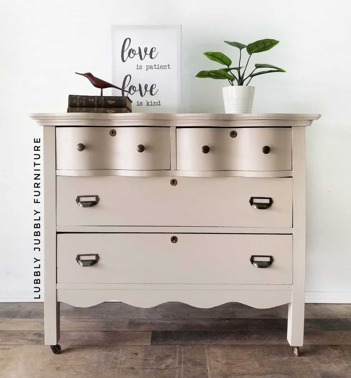 Soiree taupe serpentine painted dresser (1)