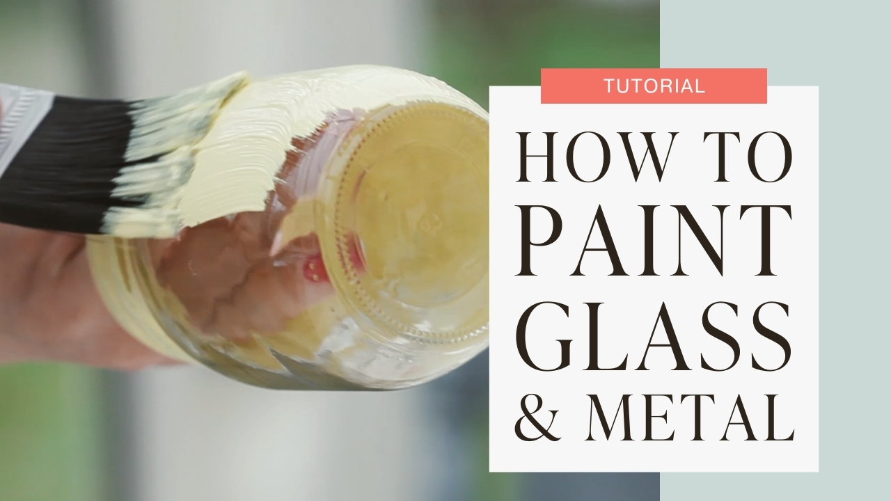 How to paint glass and metal tutorial graphic