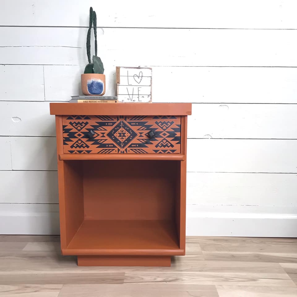 Accent Table in With A Twist with Decorative Drawer